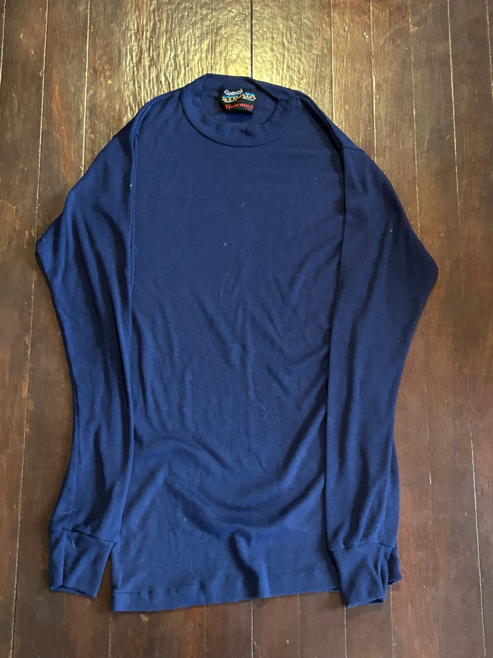 Kenyon Strata Thermax Men’s M Regular Blue Long Sleeve Lightweight Thermal Top